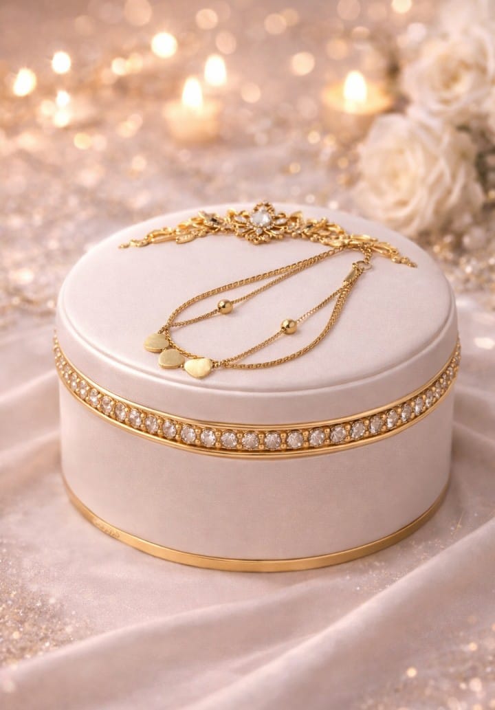 Golden Trio Heart Shine Bracelet