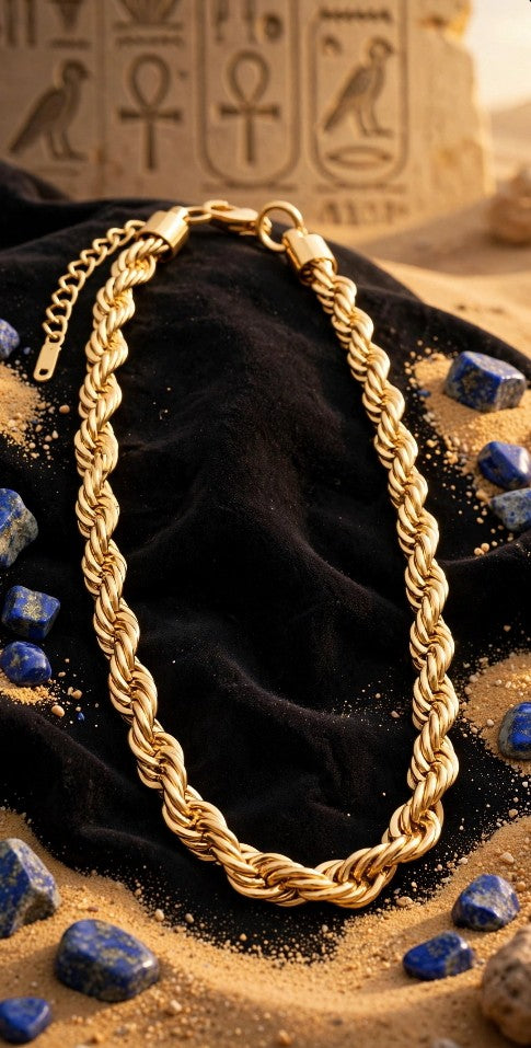 SAHARA TWIST-Gold Rope Kette