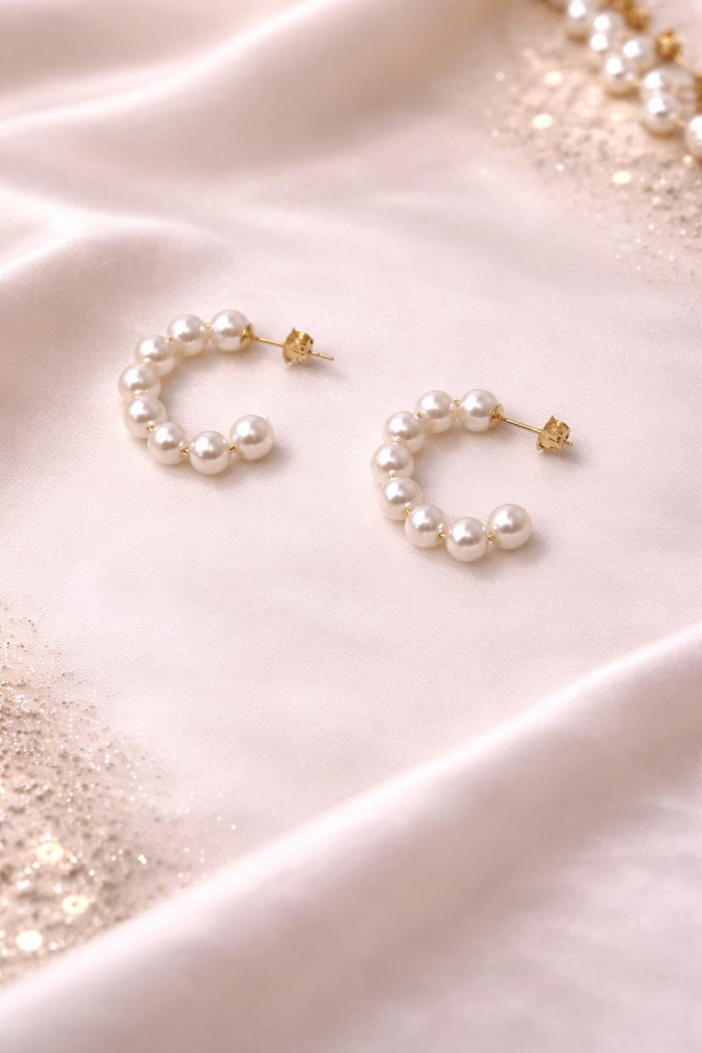 Perlenglanz Ohrringe